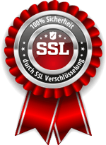 Sicherheit durch SSL Verschlüsselung Logo